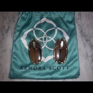 Kendra Scott tiger eye earrings